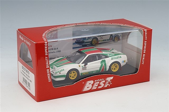 BEST MODEL BEST9879 1/43 Ferrari 308 GTB Gr.4 Makela Alitalia 1980 #00 Diecast