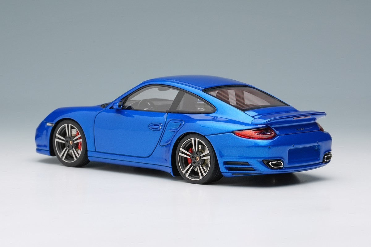 Make Up Eidolon EM619C 1/43 Porsche 911 (997.2) Turbo 2010 Aqua Blue (Resin)
