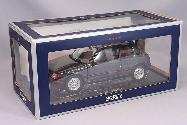 Norev NO184845 1/18 Peugeot 205 GTi 1.6 1988 Graphite Grey Diecast