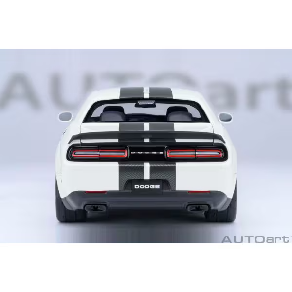 AUTOart 71766 1/18 Dodge Challenger SRT Super Stock 2023 White Diecast
