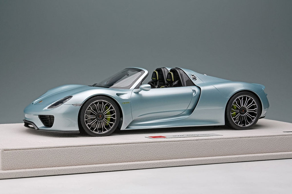 Make Up EIDOLON EML045F 1/18 Porsche 918 Spyder 2011 Liquid Metal Chrome Blue