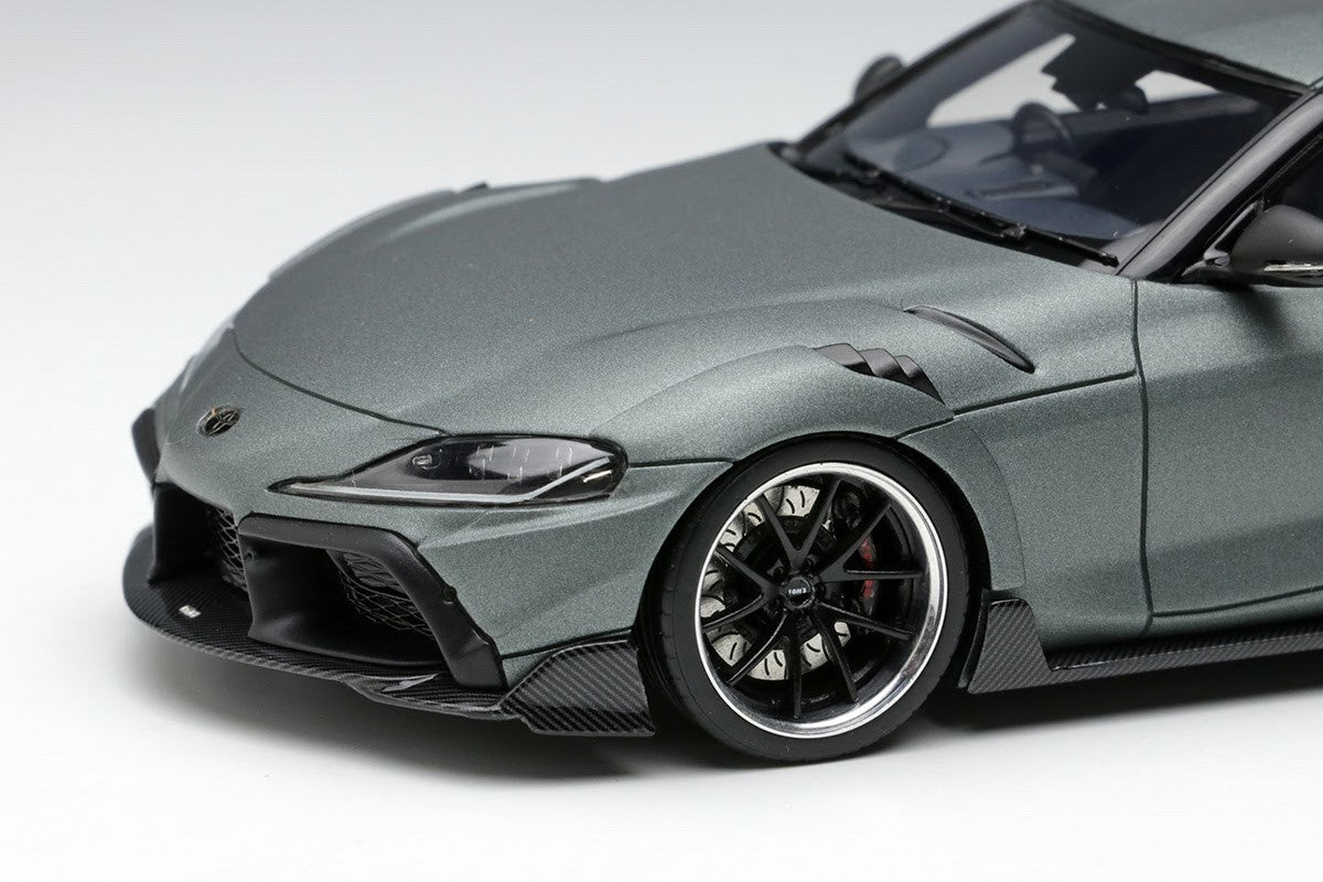 Make Up EIDOLON EM663B 1/43 TOM'S GR Supra Tourer Storm Grey 2022 Edition