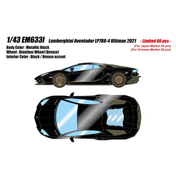 Eidolon EM633I 1/43 Lamborghini Aventador LP780-4 Ultimae 2021 Dianthus Wheel