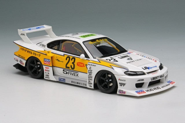 EIDOLON LB026 1/43 Nissan LB-Super Silhouette S15 Silvia White / Yellow Ltd 200