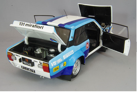 Kyosho KS08376D 1/18 Fiat 131 Abarth Rally 1981 Smeralda #1 Diecast