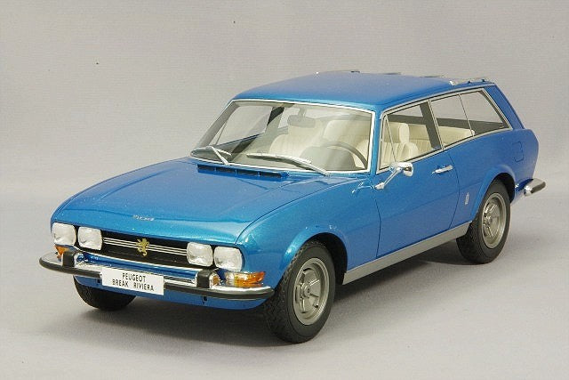 BoS Models BOS058 1/18 Peugeot 504 Break Riviera Pininfarina 1971 Blue
