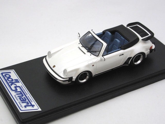 Looksmart LS361A 1/43 Porsche 911 Carrera 3.2 Cabriolet Turbo Look Pearl White