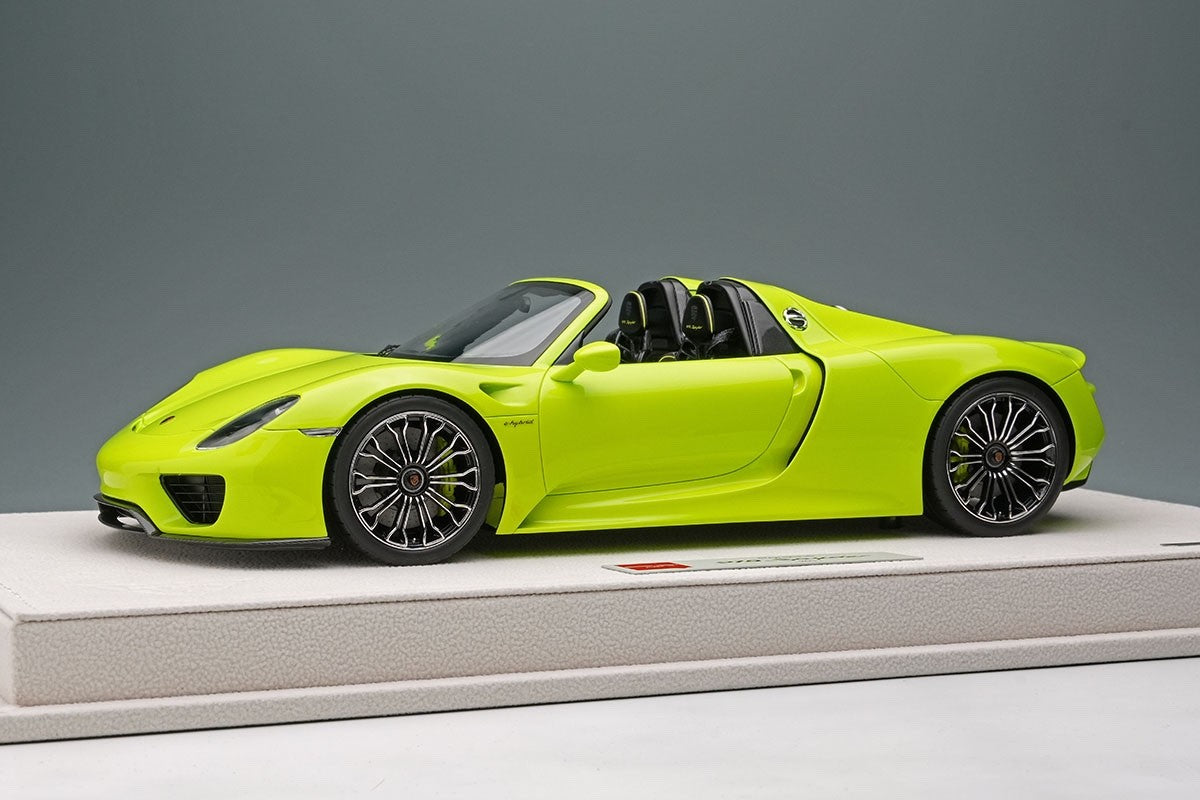EIDOLON EML045G 1/18 Porsche 918 Spyder 2011 Acid Green Resin Limited 100pcs