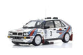 Kyosho KS08960E 1/18 Lancia Delta HF 4WD Olympus Rally 1987 #3 White