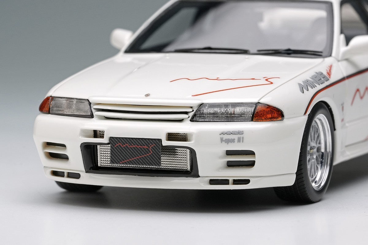 Make Up EIDOLON EM644A 1/43 Mines Skyline GT-R BNR32 N1 White BBS LM Evolution
