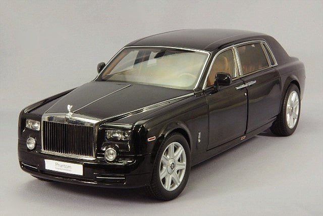 Kyosho 1/18 Rolls-Royce Phantom EWB Black Diecast Model Car KS08841DBK2 Luxury C
