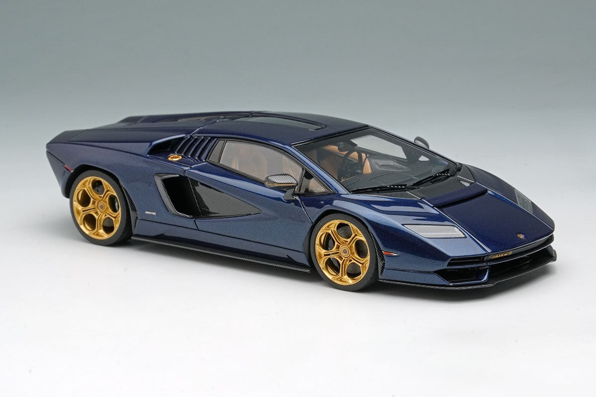 Make Up EIDOLON EM740I 1/43 Lamborghini Countach LPI 800-4 2022 Blue Resin