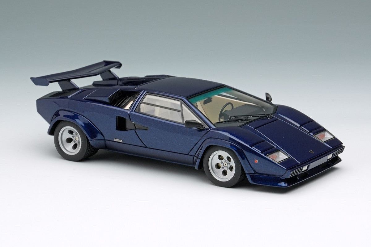 Make Up EIDOLON EM432J 1/43 Lamborghini Countach LP400S Wing Blue Acapulco
