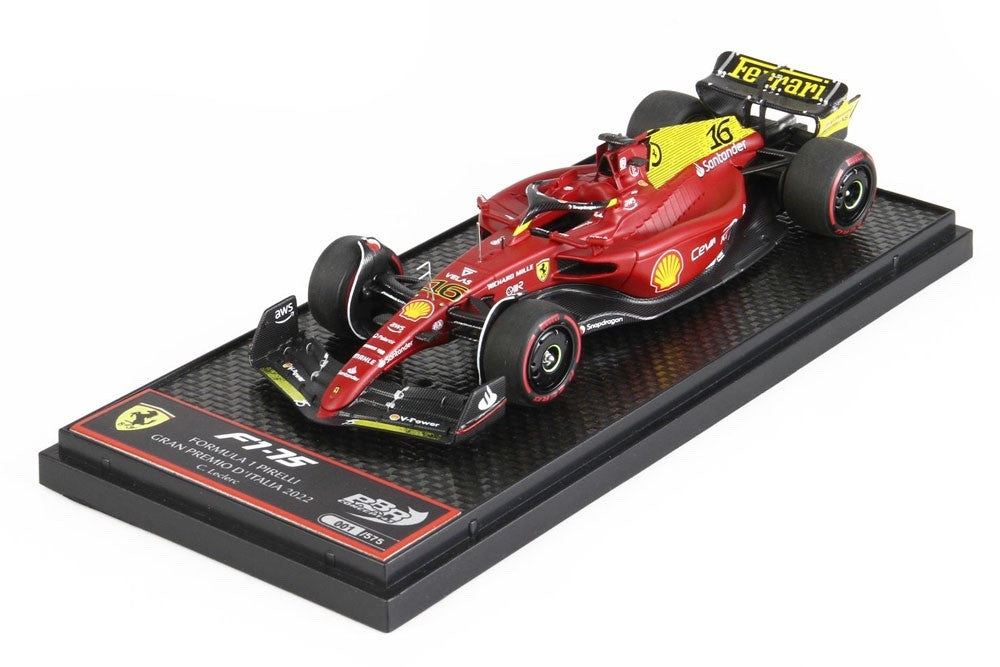 BBR BBRC277A 1/43 Ferrari F1-75 Italy GP Monza 2022 Leclerc Yellow Ltd 575pcs