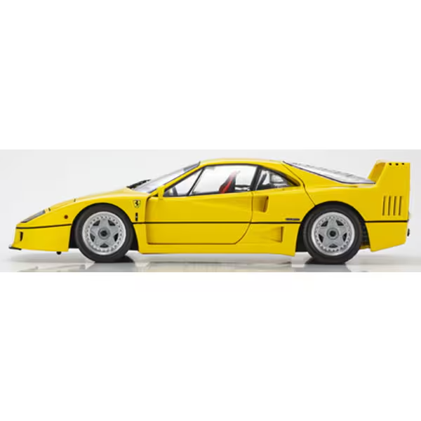 Kyosho KS08416Y 1/18 Ferrari F40 Yellow Die-cast Model Car – High Quality
