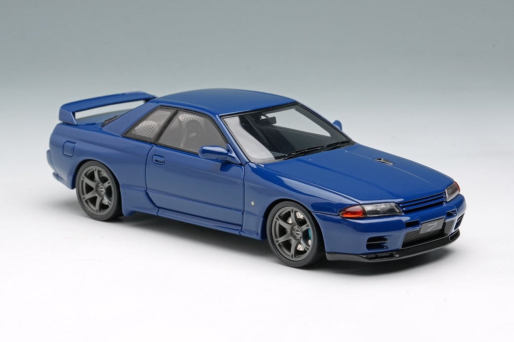 EIDOLON EM679B 1/43 Built by Legends Mines Skyline GT-R BNR32 Nara Blue Resin