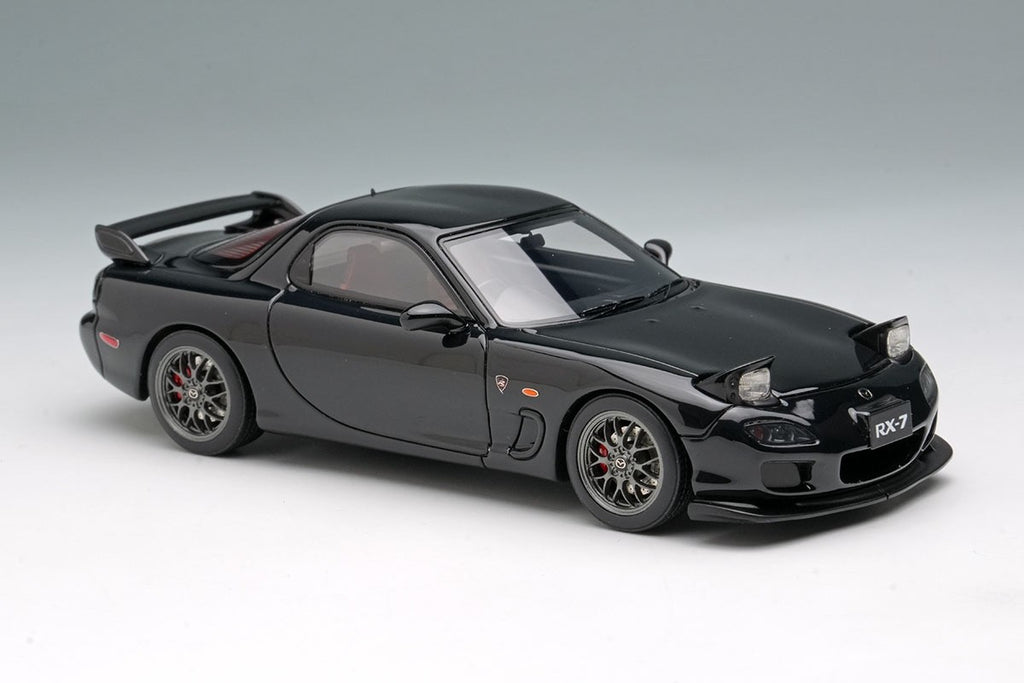 EIDOLON EM817E 1/43 Mazda RX-7 FD3S Spirit R 2002 Headlamp Open Brilliant Black