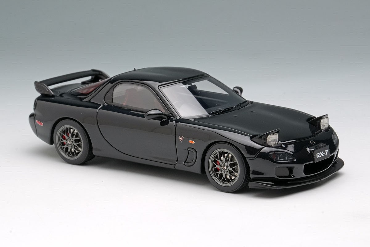 EIDOLON EM817E 1/43 Mazda RX-7 FD3S Spirit R 2002 Headlamp Open Brilliant Black