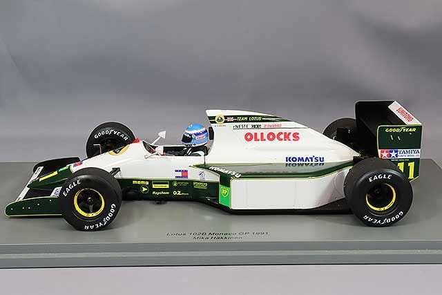 Spark S18S415 1/18 Lotus 102B Monaco GP 1991 #11 Multi Color