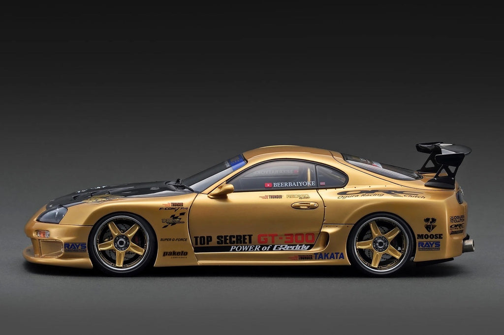 Ignition Model IG3743 1/18 Top Secret GT300 Supra A80 Gold