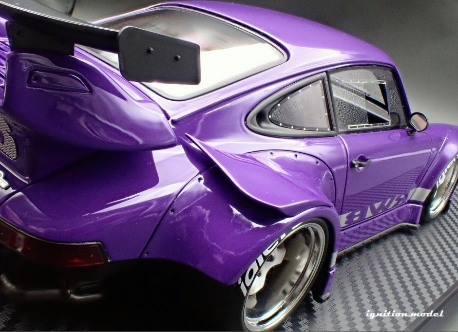 Ignition Model IG3698 1/18 Porsche 911 RWB 930 Purple WORK Meister S1