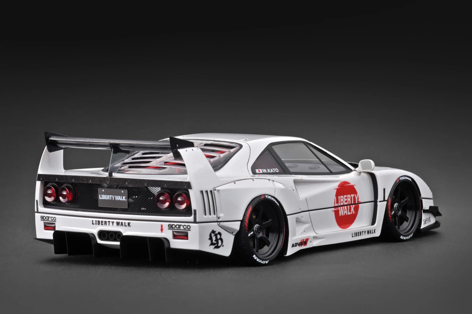 Ignition Model IG3752 1/18 LB-WORKS Ferrari F40 Liberty Walk White