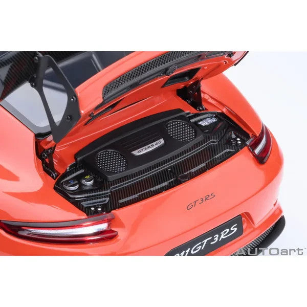 AUTOart 78177 1/18 Porsche 911 991.2 GT3 RS Weissach Orange Diecast