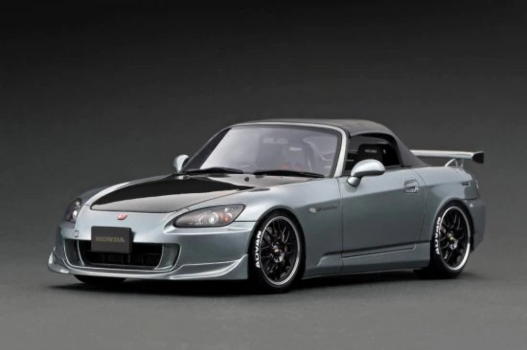 Ignition Model IG2590 1/18 Honda S2000 (AP2) Dark Silver BBS RG-R