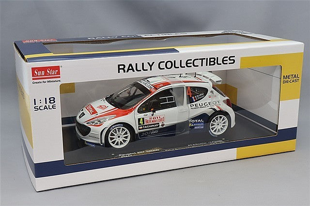 Sun Star SS5443 1/18 Peugeot 207 S2000 Monte Carlo 2011 Diecast