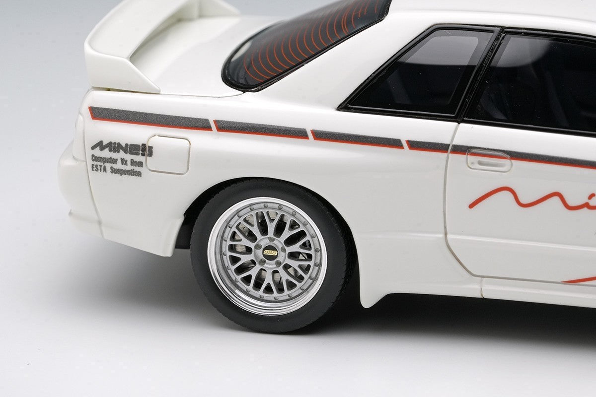 Make Up EIDOLON EM644A 1/43 Mines Skyline GT-R BNR32 N1 White BBS LM Evolution