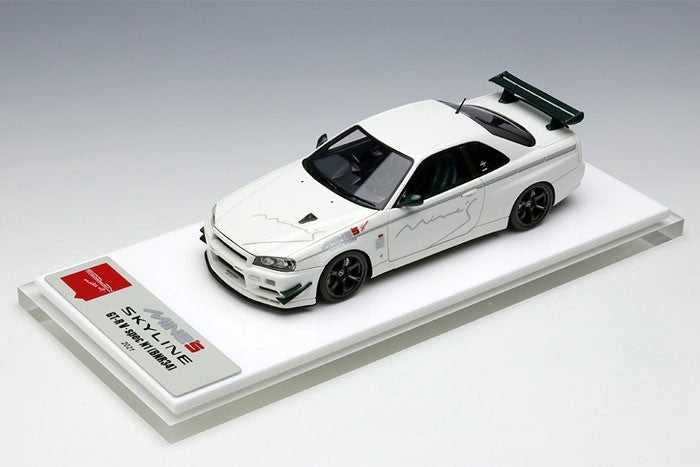 Make Up EIDOLON EM642 1/43 Mine's Skyline GT-R BNR34 V-spec N1 2021 RAYS TE37