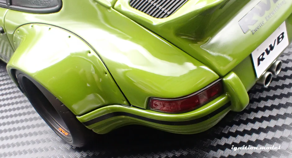 Ignition Model IG3875 1/18 RWB Backdate Green Widebody Porsche Resin