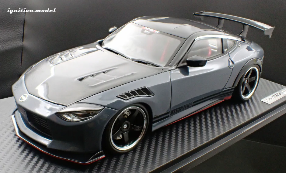 Ignition Model IG3388 1/18 TOP SECRET Nissan Fairlady Z RZ34 Stealth Gray Resin