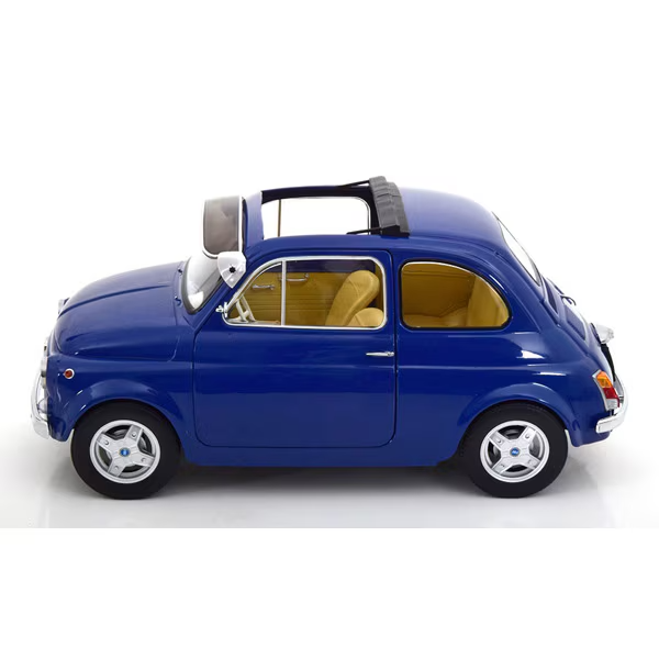 KK Scale KKDC120063 - 1/12 Fiat 500 F Custom 1968 Dark Blue [Die-cast Mini Car]