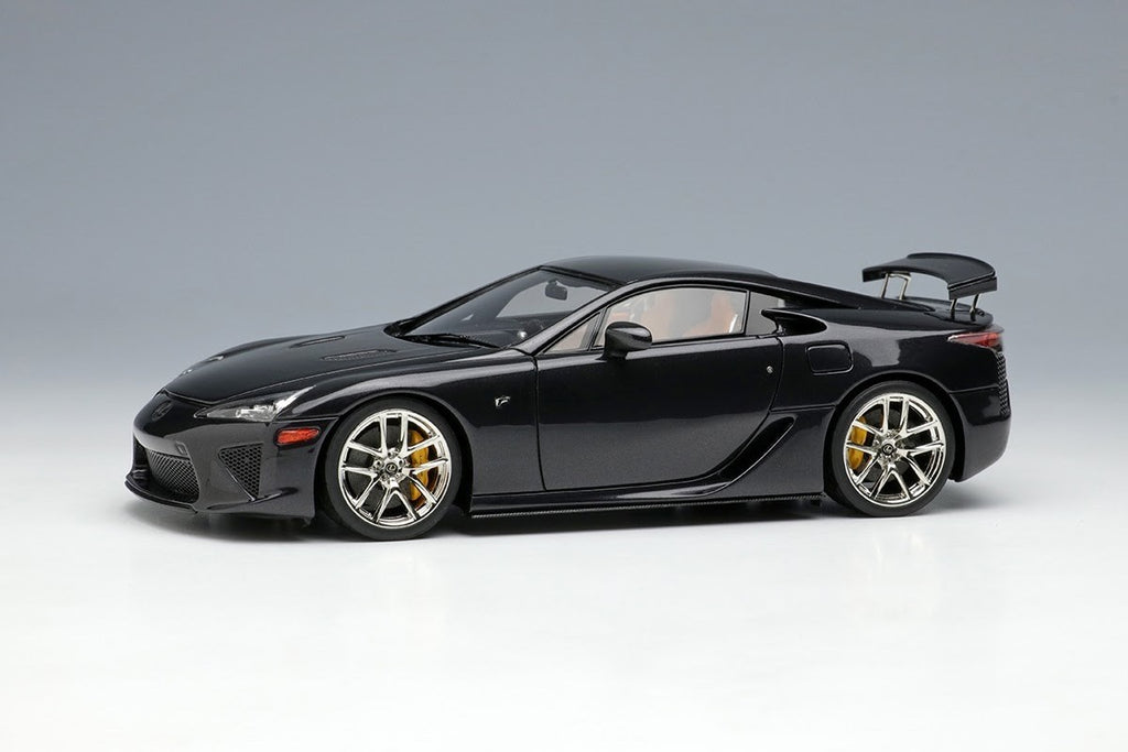 Make Up EIDOLON EM698E 1/43 Lexus LFA 2010 Rear Wing Up Pearl Gray