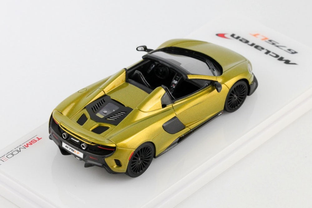 TSM Model TSM430202 1/43 McLaren 675LT Spider 2016 Solis Gold Resin Model Car