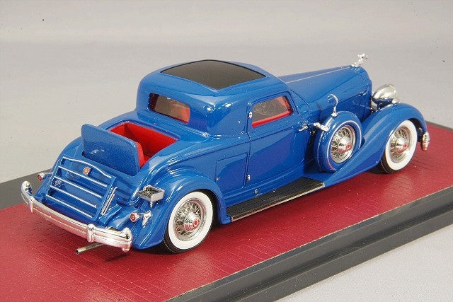 MATRIX MX41601-042 1/43 Packard Twelve Stationary Coupe Dietrich 1934 Blue Resin