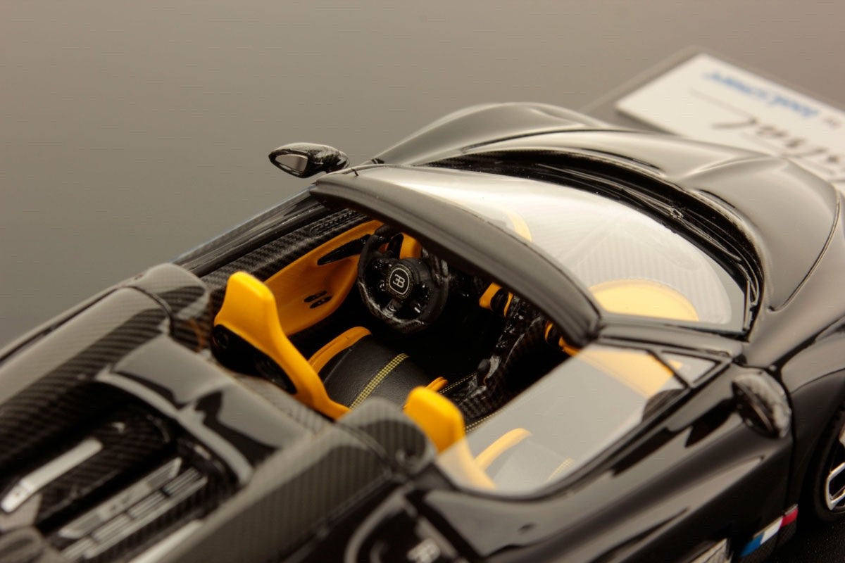 Looksmart LS544A 1/43 Bugatti W16 Mistral 2023 Black Roadster Resin