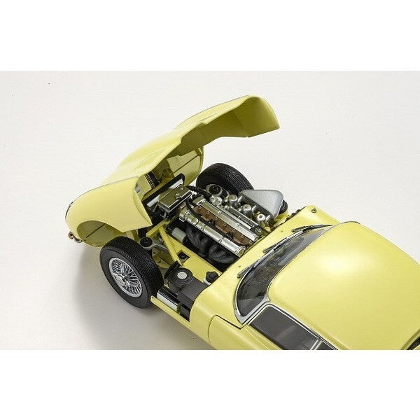 Kyosho KS08954LY 1/18 Jaguar E-Type Pale Primrose Light Yellow