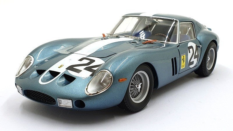 Kyosho KS08438D 1/18 Ferrari 250 GTO 1962 Sebring #24 Blue Die-Cast Model