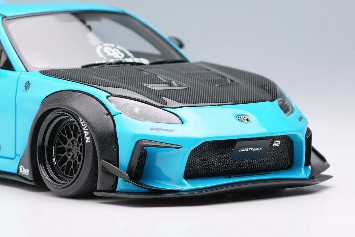 EIDOLON LB022C 1/43 Toyota GR86 LB Nation Pearl Light Blue Resin Model