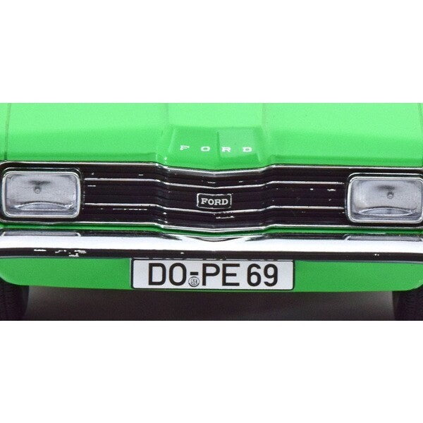 KK Scale KKDC180971 1/18 Ford Taunus GXL Sedan 1971 Light Green/Black Diecast