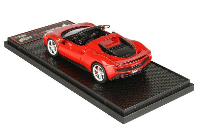 BBR BBRC268D 1/43 Ferrari 296 GTS Rosso Corsa Silver Wheels Limited 200pcs
