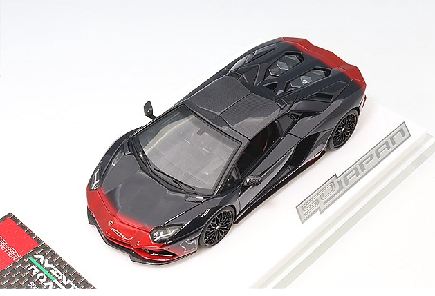 EIDOLON EM767B 1/43 Lamborghini Aventador S Roadster 50th Japan 2018 Rosso