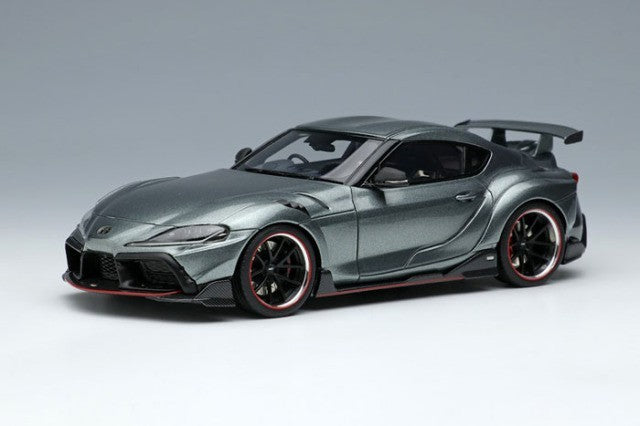 EIDOLON EM595D 1/43 TOM'S GR Supra 2020 Ice Gray Metallic Limited 50pcs