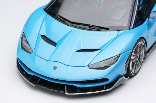 EIDOLON EM783E 1/43 Lamborghini Centenario Roadster LP770-4 Rear Wing Up Blu