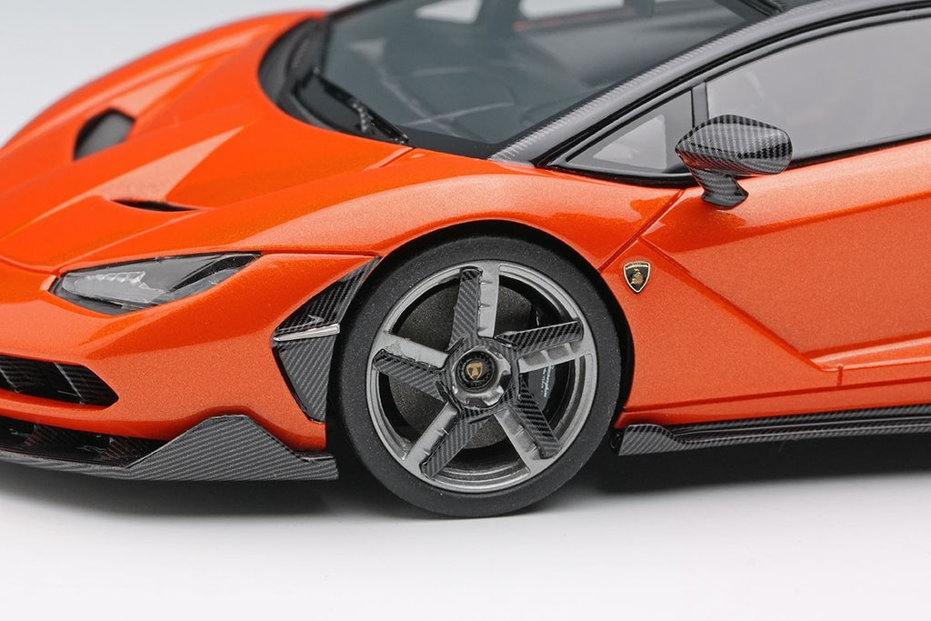 Make Up EIDOLON EM780J 1/18 Lamborghini Centenario 2016 Wing Up Arancio Argos
