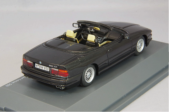 Schuco SCH450914900 1/43 BMW 850i Cabriolet Metallic Black Resin