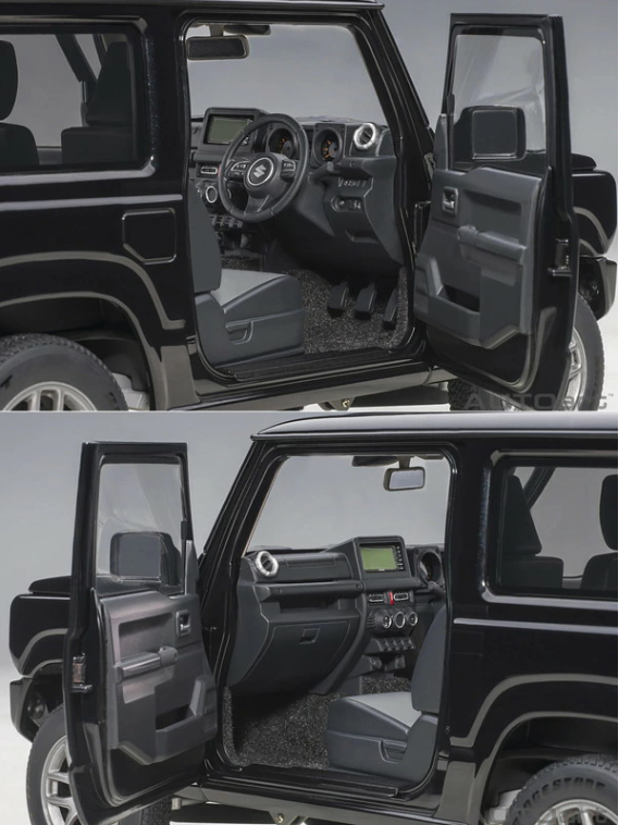 AUTOart 78503 1/18 Suzuki Jimny JB64 Black Pearl Diecast Car with Opening Parts