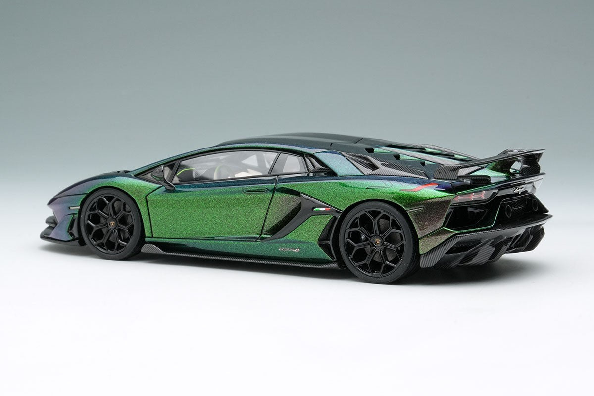 EIDOLON EM438O 1/43 Lamborghini Aventador SVJ 2018 Green Resin Limited 80pcs